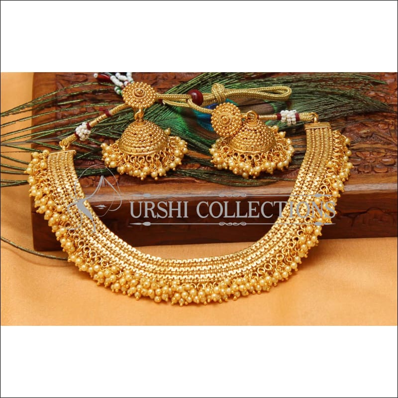 Elegant Gold Plated Necklace Set UC-NEW1602 - Necklace Set