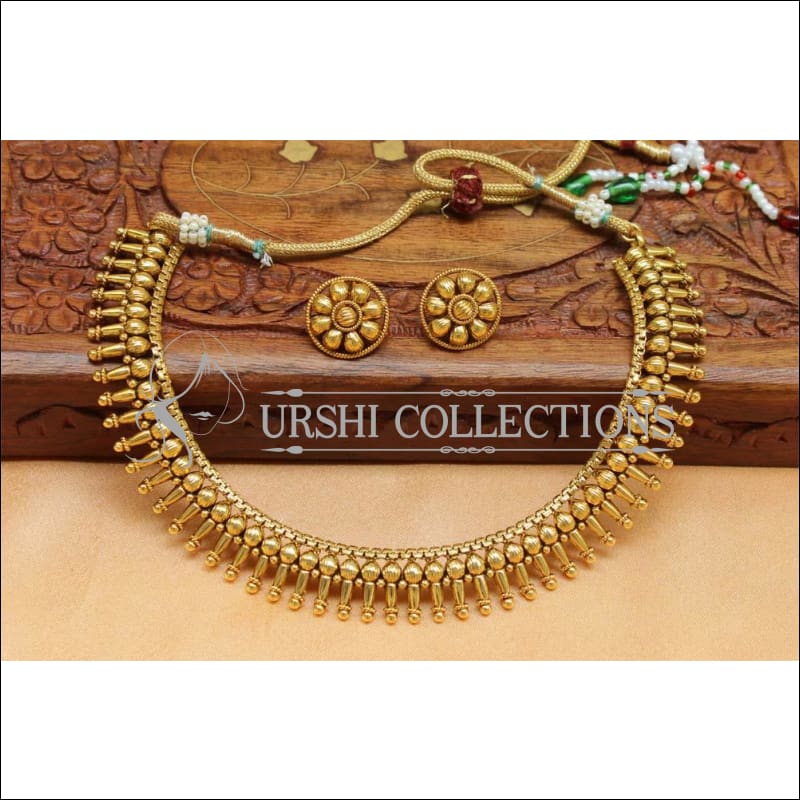 Elegant Gold Plated Necklace Set UC-NEW1616 - Necklace Set