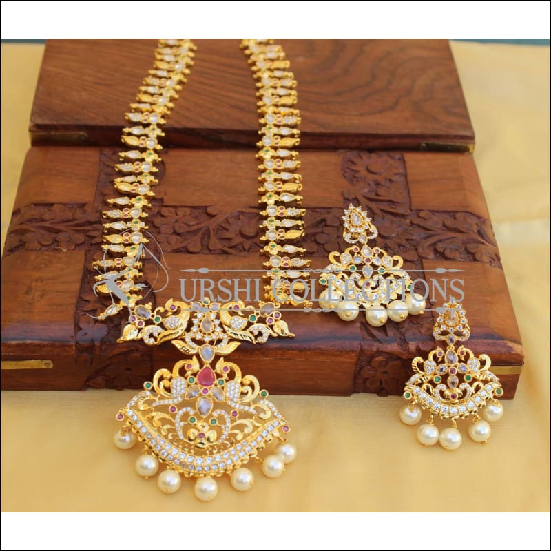 Elegant Gold Plated Necklace Set UC-NEW88 - Necklace Set