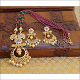 ELEGANT GOLD PLATED NECKLACE SET UTV336 - Necklace Set