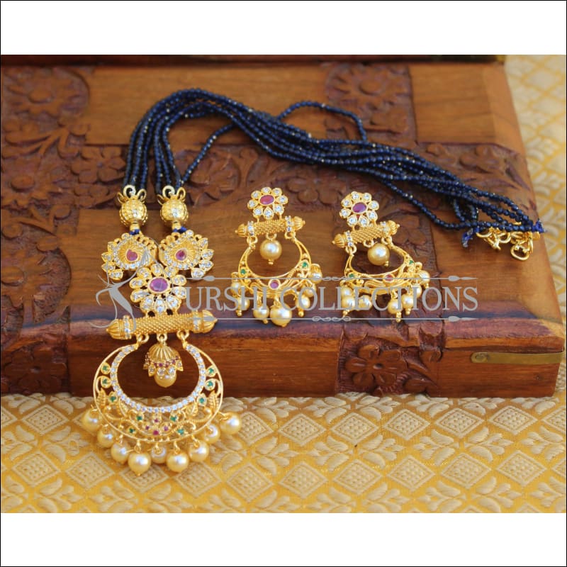 ELEGANT GOLD PLATED NECKLACE SET UTV338 - Necklace Set