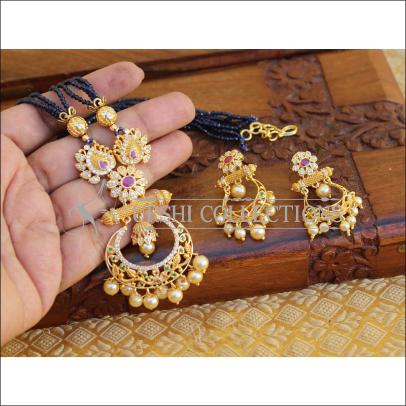 ELEGANT GOLD PLATED NECKLACE SET UTV338 - Necklace Set