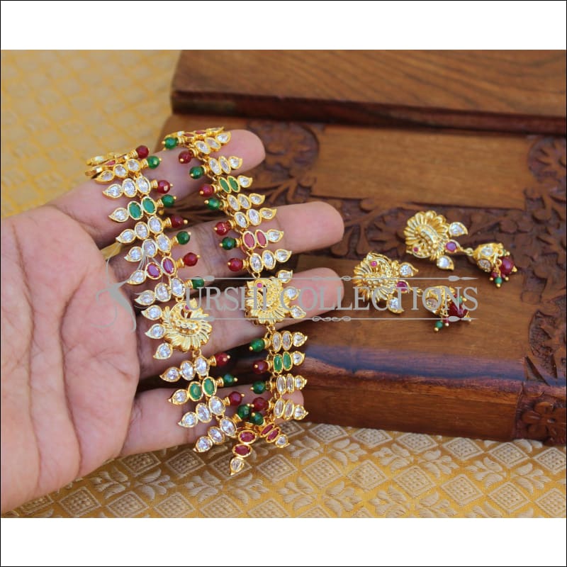 ELEGANT GOLD PLATED NECKLACE SET UTV398 - MULTY - Necklace Set