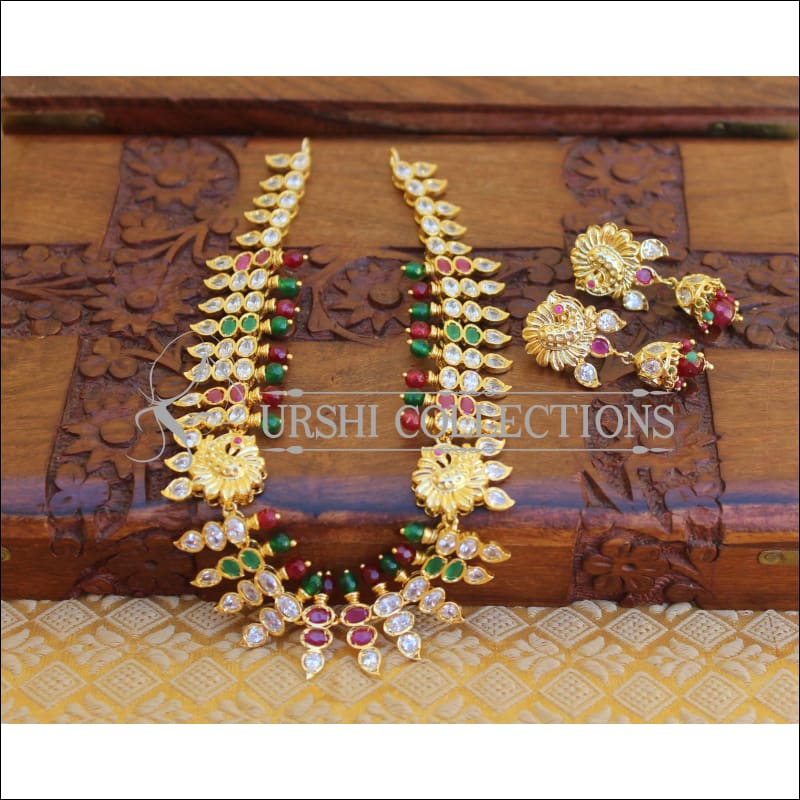 ELEGANT GOLD PLATED NECKLACE SET UTV398 - Necklace Set