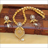 ELEGANT GOLD PLATED NECKLACE SET UTV473 - Necklace Set