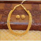 ELEGANT GOLD PLATED NECKLACE SET UTV681 - Necklace Set