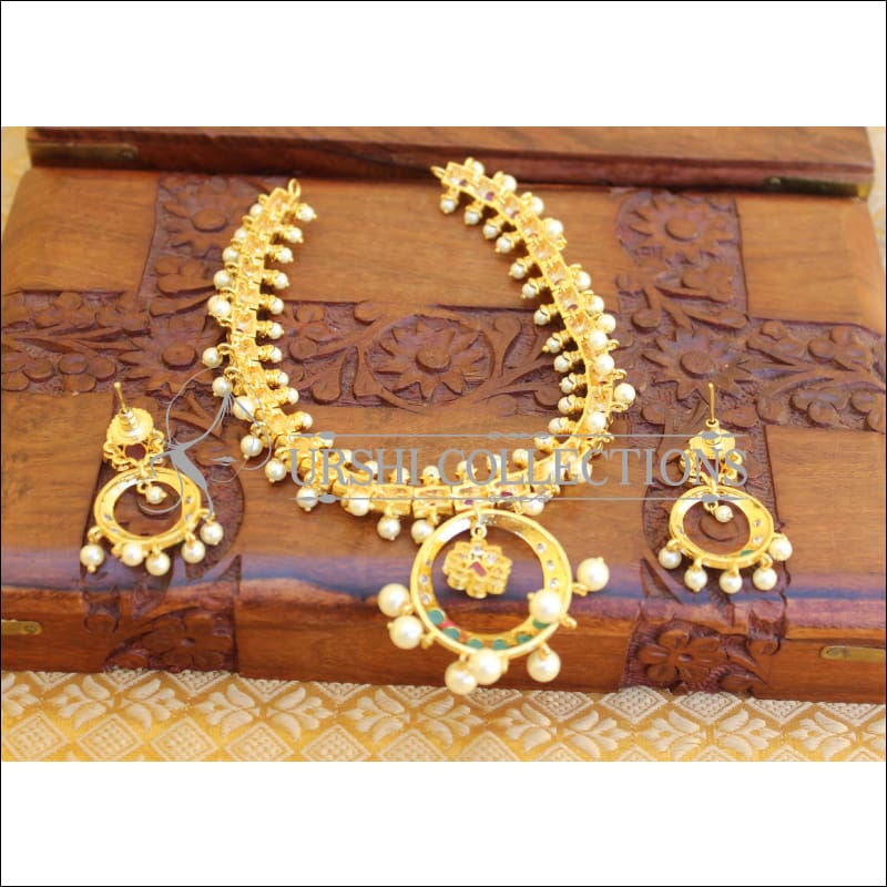 ELEGANT GOLD PLATED NECKLACE SET UTV707 - Necklace Set