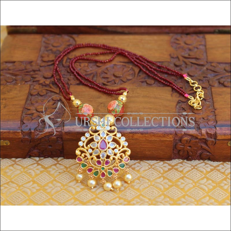 ELEGANT GOLD PLATED NECKLACE UTV307 - Necklace Set