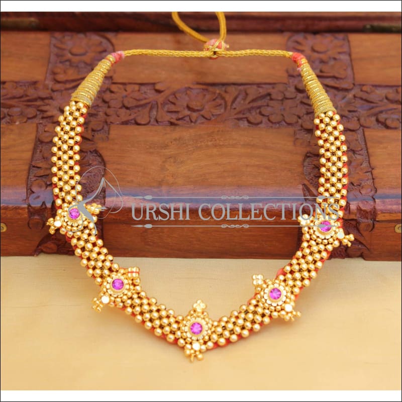 ELEGANT GOLD PLATED NECKLACE UTV463 - Necklace Set