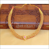 ELEGANT GOLD PLATED NECKLACE UTV465 - Necklace Set