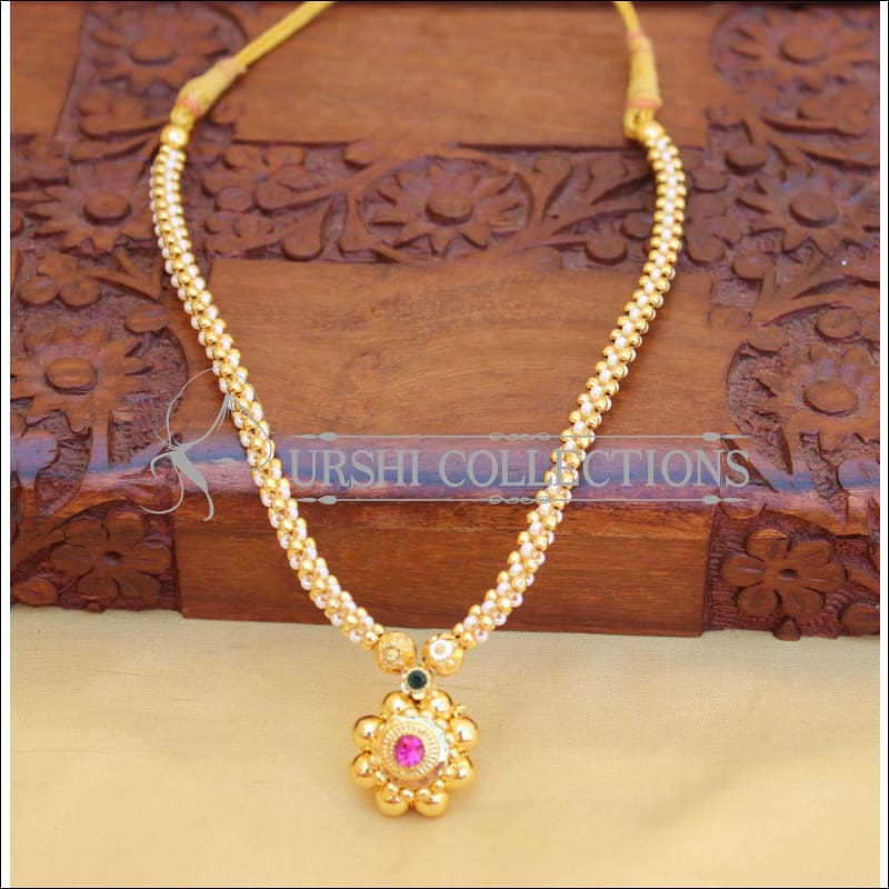 ELEGANT GOLD PLATED NECKLACE UTV468 - Necklace Set