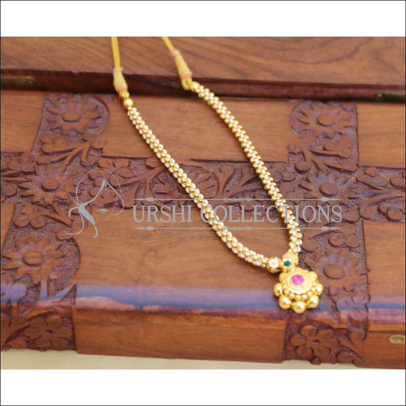 ELEGANT GOLD PLATED NECKLACE UTV468 - Necklace Set