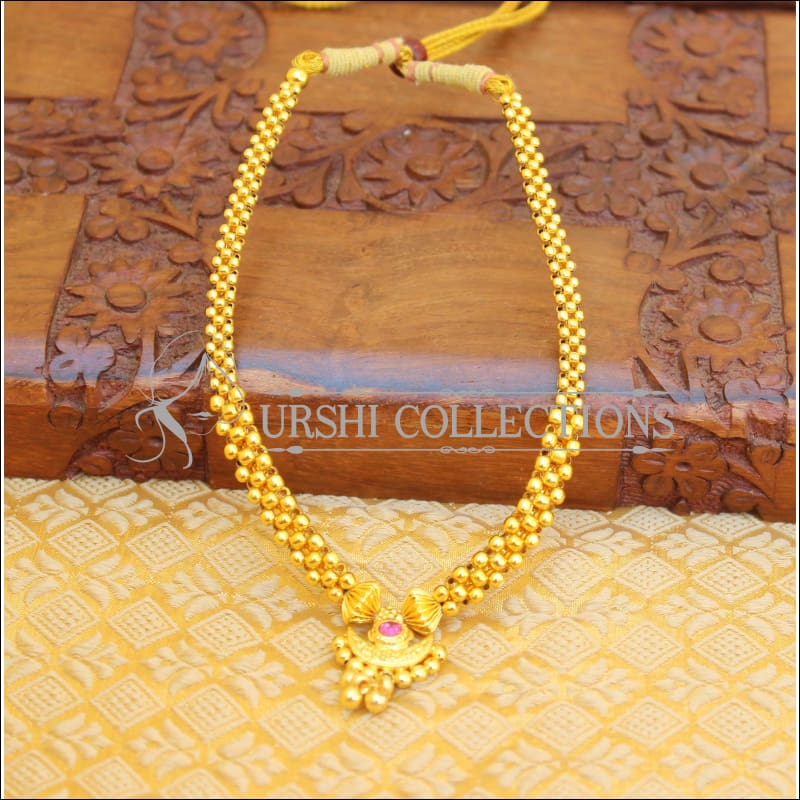 ELEGANT GOLD PLATED NECKLACE UTV685 - Necklace Set