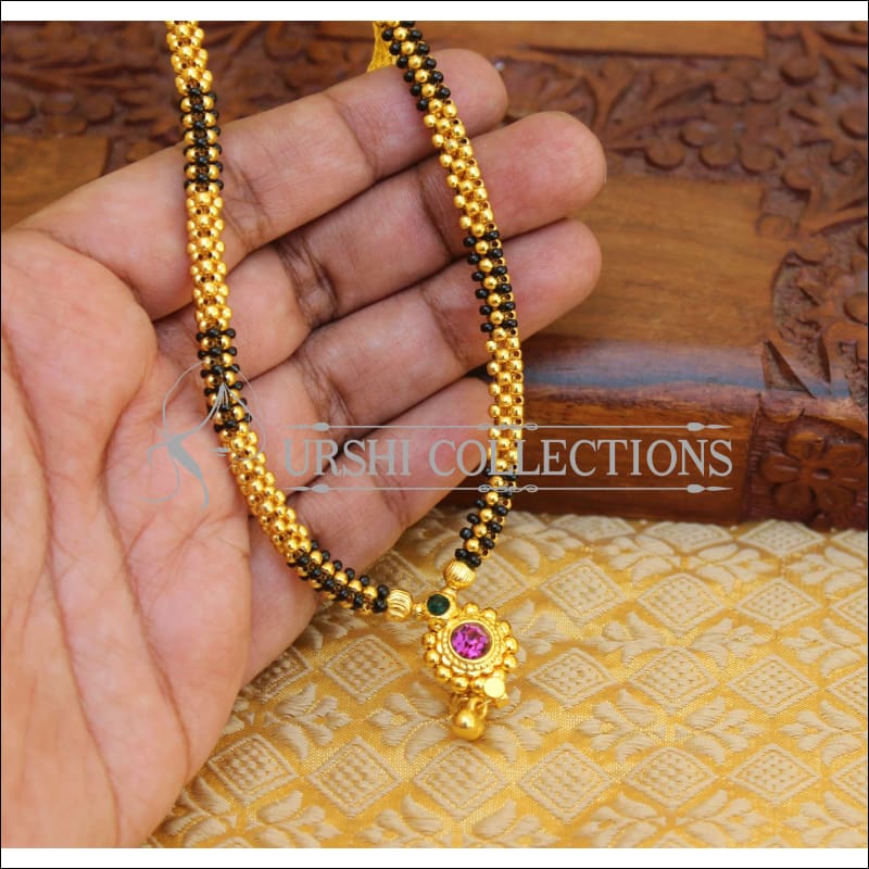 ELEGANT GOLD PLATED NECKLACE UTV691 - Necklace Set