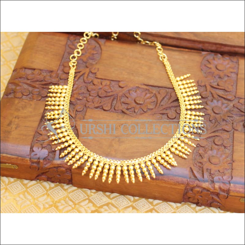 ELEGANT GOLD PLATED NECKLACE UTV857 - Necklace Set