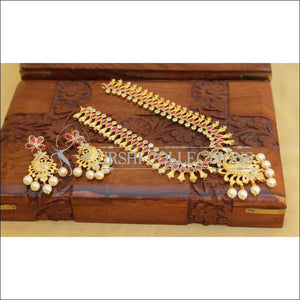 Elegant Gold Plated Peacock Necklace Set UC-NEW1768 - Necklace Set