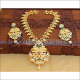 Elegant Gold Plated Peacock Necklace Set UC-NEW1770 - Multi - Necklace Set