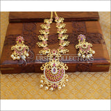 ELEGANT GOLD PLATED PEACOCK NECKLACE SET UTV703 - Necklace Set