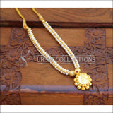 ELEGANT GOLD PLATED PEARL NECKLACE UTV467 - Necklace Set