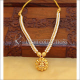 ELEGANT GOLD PLATED PEARL NECKLACE UTV467 - Necklace Set