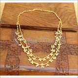 ELEGANT GOLD PLATED PEARL NECKLACE UTV579 - Necklace Set