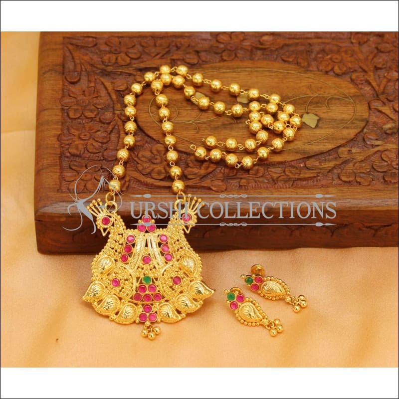 Elegant Gold Plated Pendant Set UC-NEW1785 - Pendant Set