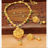 Elegant Gold Plated Temple Necklace Set UC-NEW1470 - Necklace Set