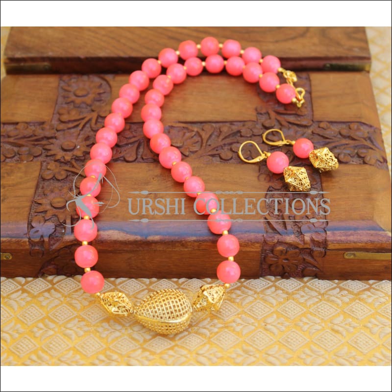 ELEGANT HANDMADE PEARL NECKLACE SET UTV405 - Necklace Set