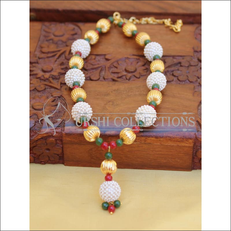 ELEGANT HANDMADE PEARL NECKLACE UTV469 - Necklace Set