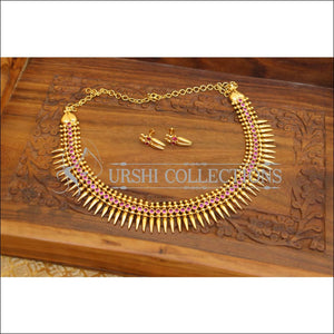 ELEGANT KERALA TRADITIONAL NECKLACE SET UTV752 - Necklace Set