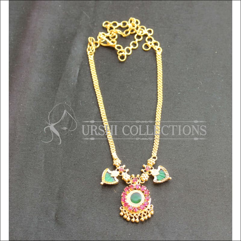 ELEGANT KERALA TRADITIONAL PALAKKA NECKLACE UTV482 - Necklace Set