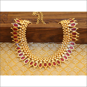 ELEGANT KERALA TRADITIONAL PALAKKA NECKLACE UTV508 - Necklace Set