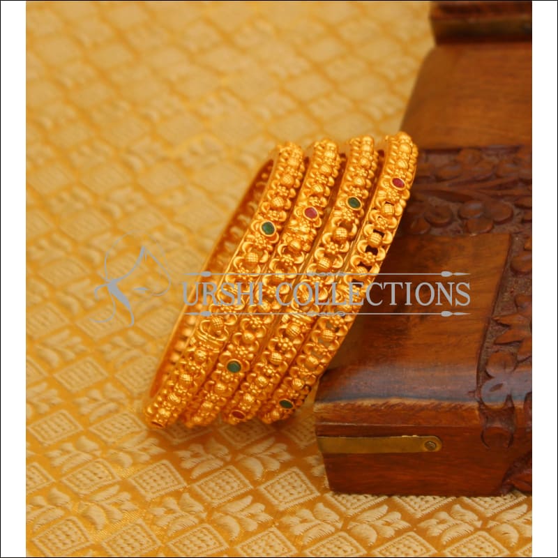 ELEGANT MATTE FINISH BANGLES SET UTV623 - 2.4 - Bangles