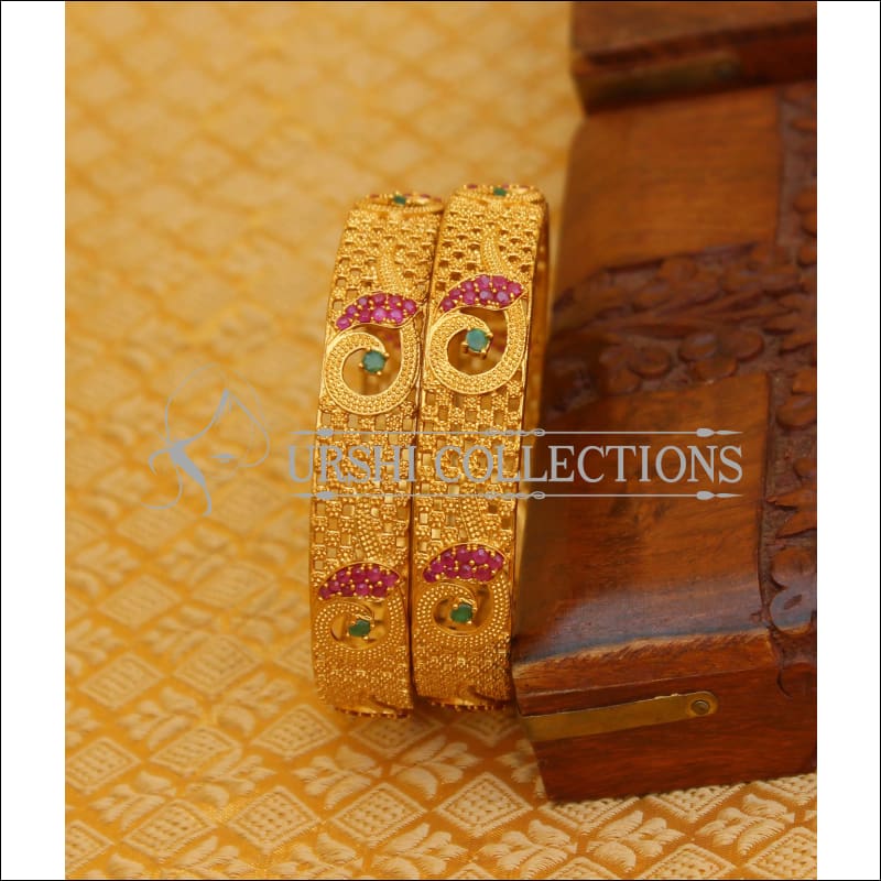 ELEGANT MATTE FINISH BANGLES SET UTV647 - 2.4 - Bangles