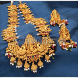 Elegant Matte Finish Ganesha Necklace Set UC-NEW198 - Multi - Necklace Set