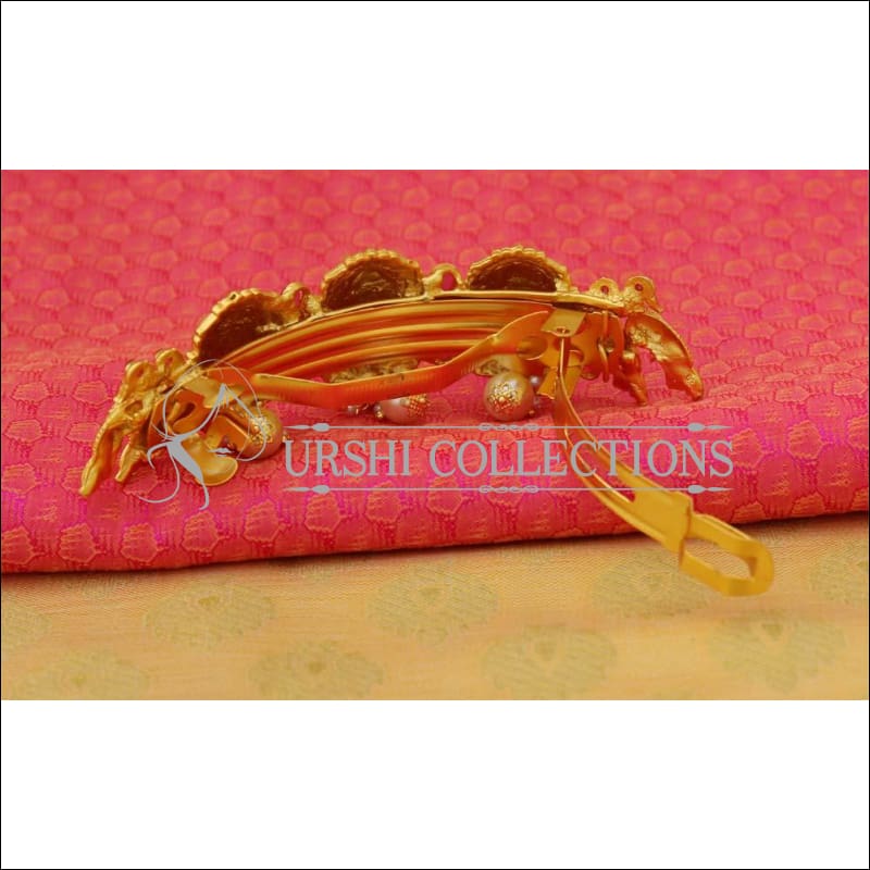 Elegant Matte Finish Lakshmi Hair Clip UC-NEW1540 - Hair Clips