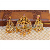 Elegant Matte Finish Lakshmi Pendant Set UC-NEW979 - Multi - Pendant Set