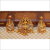 Elegant Matte Finish Lakshmi Pendant Set UC-NEW979 - Pendant Set