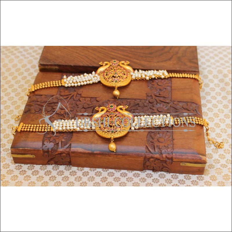 Elegant Matte Finish Peacock Bajuband UC-NEW971 - Multi - BAJUBAND