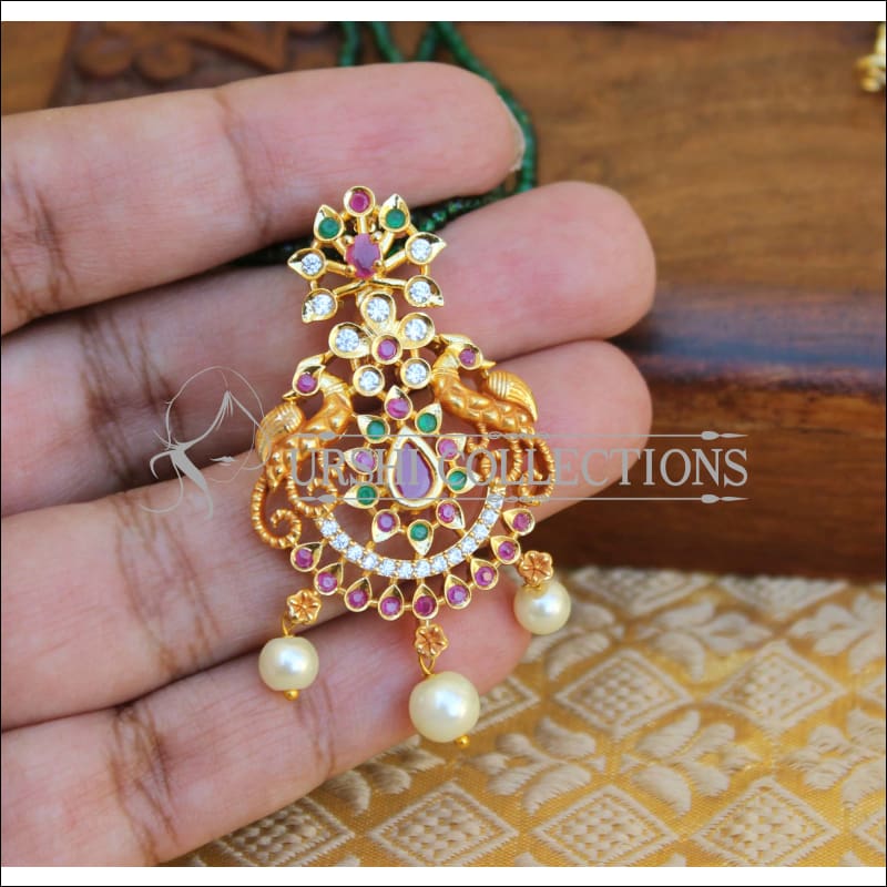 ELEGANT MATTE FINISH PEACOCK PENDANT UTV371 - Pendant Set