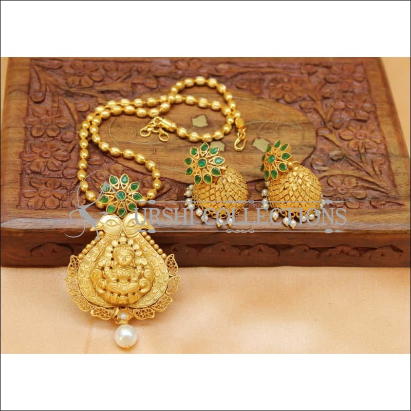 Elegant Matte Finish Pendant Set UC-NEW1134 - Green - Pendant Set
