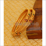 ELEGANT MATTE FINISH TEMPLE BANGLES SET UTV626 - 2.4 - Bangles