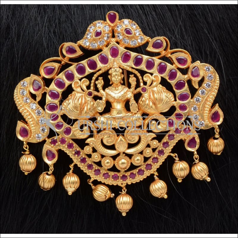 Elegant Matte Finish Temple Hair Pin UC-NEW2485 - Ruby - Hair Pins