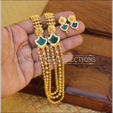 ELEGANT MULTY LAYER PALAKKA NECKLACE SET UTV755 - Necklace Set