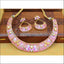 Enamel Designer Lotus Necklace Set UC-NEW1524
