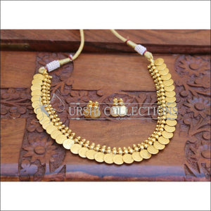 GOLD PLATED COIN NECKLACE SET UC-NEW3128 - Necklace Set