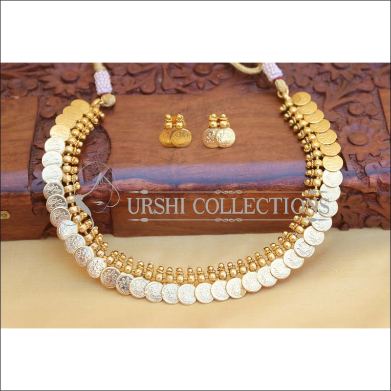 GOLD PLATED COIN NECKLACE SET UC-NEW3128 - Necklace Set
