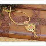 Gold plated kerala style necklace M181 - Necklace Set