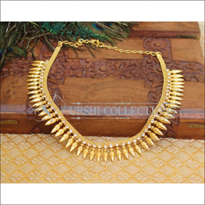 Gold plated kerala style necklace M186 - Necklace Set