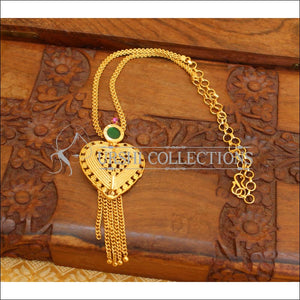 Gold plated Kerala style necklace M242 - Necklace Set